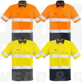 Products: ZW835 Mens Rugged Cooling Taped Hi Vis S/Slv Shirt