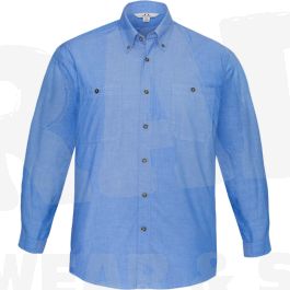 Products: SH112 Mens Long Sleeve Chambray Shirt