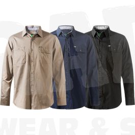 LSH-1 FXD L/Sleeve 185gm 360° Stretch Cotton Shirt