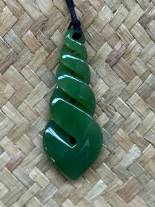 Twist Pendant - Traditional Jade