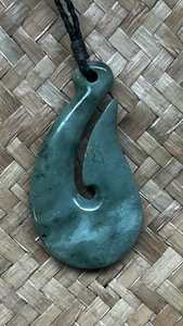 Products: Hei Matau (Fish Hook) - Traditional Jade