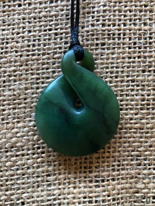 Twist Pendant - Traditional Jade