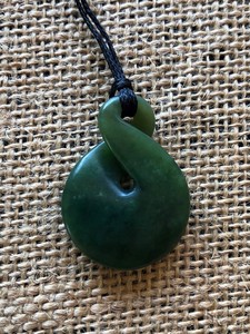 Twist Pendant - Traditional Jade