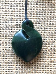 Twist Pendant - Traditional Jade