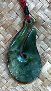 Hei Matau (Fish Hook) - Traditional Jade