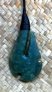 Hei Matau (Fish Hook) - Traditional Jade