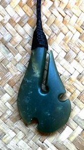 Hei Matau (Fish Hook) - Traditional Jade