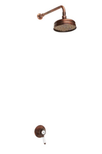 Shower System: Traditional Shower Mixer Concealed Valve Only - Porcelain Lever