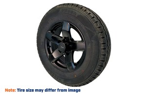 Alloy Rim/tyre, 195/60R14C, XENITH BLACK