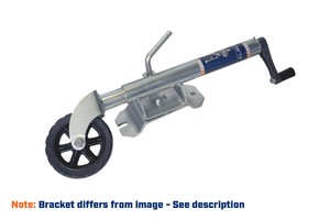 Jockey wheel 6" plastic wheel, 150 kg, U-bolt