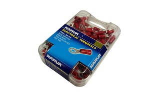 Products: 3mm Wire - Ring Terminal, Red (100 pk)