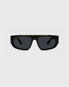 Glasses: 9Five X01 Glasses - Black/Gold