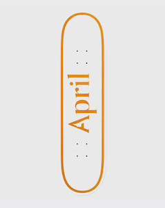 April: April Logo 8.5’’ Deck - Orange