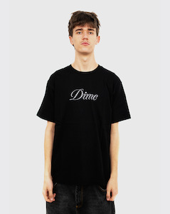 Dime: Dime Icy Cursive Shirt - Black