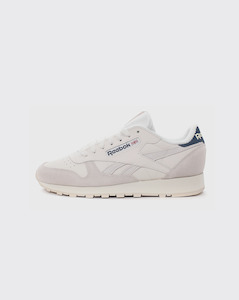 Sale Additions 1: Reebok CL Leather Shoe - Chalk/Blue
