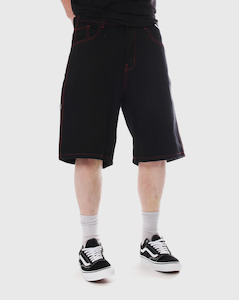 Gift Ideas: Trainers Baggy Denim Short - Black