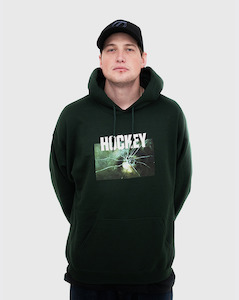 Sale: Hockey Thin Ice Hoodie - Forest Green