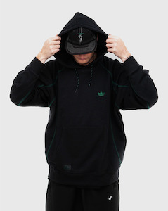 Adidas Shmoo Featherweight Hoodie - Black/Dark Green