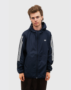 Outerwear: Adidas Skateboarding Windbreaker - Ink/White