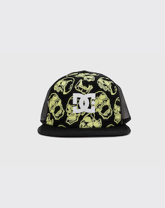 Apparel: DC Shoes Gas Station Trucker Hat - Glow Skully