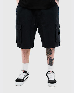 S Double: S-Double Cargo Workshort - Black
