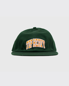 Top Heavy College 6 Panel Hat - Forest Green