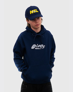 Outerwear: Dime Paint Hoodie - Navy