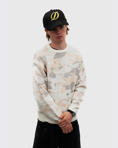 Dime Camo Chenille Knit - Arctic