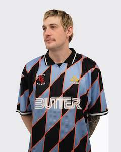 Buttergoods: Butter Goods Football Jersey - Blue/Black