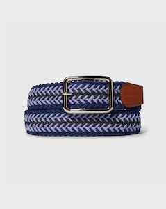 Butter Goods Braided Belt - Navy/Blue