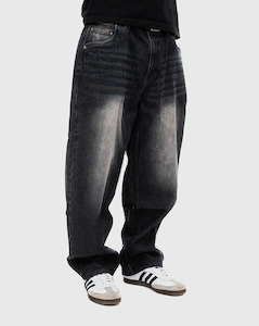 Dime Classic Baggy Denim Pants - Sandblasted Black