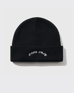 Cash Only Logo Beanie - Black