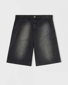Buttergoods: Butter Goods Work Shorts - Distressed Black