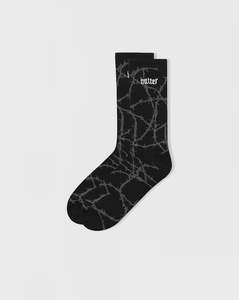 Buttergoods: Butter Goods Wired Socks - Charcoal