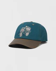 Buttergoods: Butter Goods Footprints 6 Panel Cap - Teal