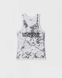 Hoddle: Hoddle Hardware Ribbed Singlet - White Paint