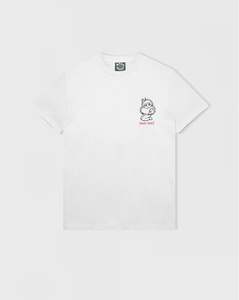 Passport Webbed Bed Tee - White