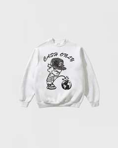 Outerwear: Cash Only FTW Crewneck - Ash