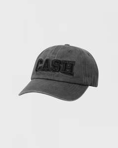 Cash Only Campus 6 Panel Cap - Washed Black