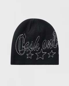 Apparel: Cash Only Strip Skully Beanie - Black