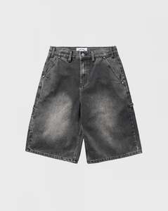 Apparel: Cash Only Point Denim Shorts - Work Grey