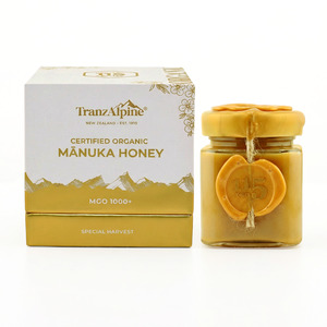 Products: Organic Manuka honey MGO1000+ Anniversary Release