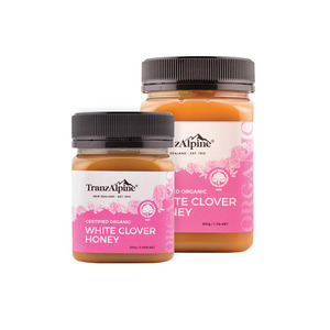 Products: Organic White Clover Honey TranzAlpine Honey