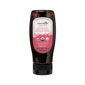 Products: Squeezable organic Multifloral Manuka Honey MGO50+