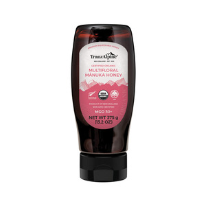 Products: Squeezable organic Multifloral Manuka Honey MGO50+
