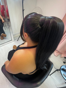 Products: 22 inch Straight Ponytail Trap Hair