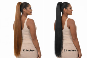 32 inch Straight Ponytail Trap Hair