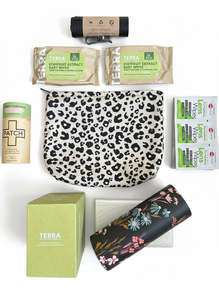 Womans Leopard Print & Florals Travel Starter Vehicle Pack