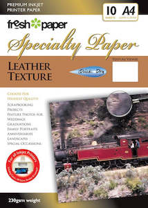 Photo Paper: Fresh Photo Paper 230gsm Leather Texture 10 Pack