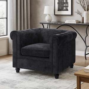 Armchairs: Aviana Occasional Chair - Black